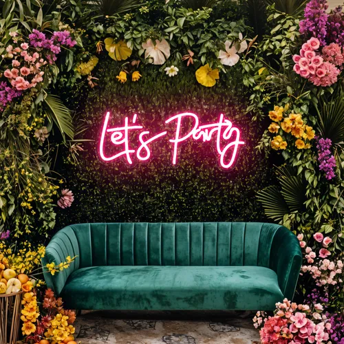 Let’s Party Neon Signs - Custom Patch