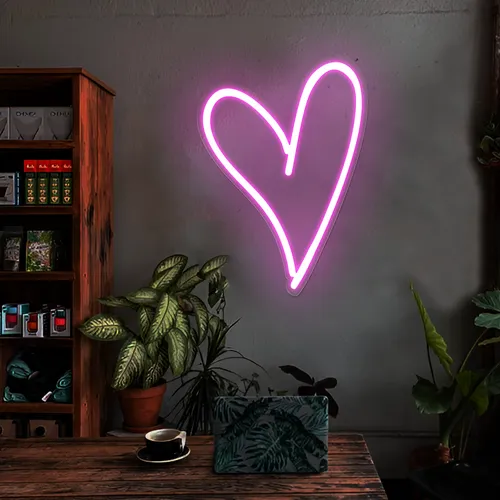 Sweetheart Pink Neon Sign - Custom Patch