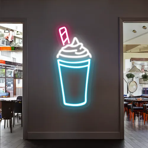 Fizz Glass Neon Sign - Custom Patch