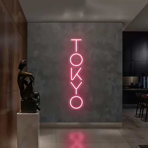 Tokyo Vertical Neon Sign - Custom Patch