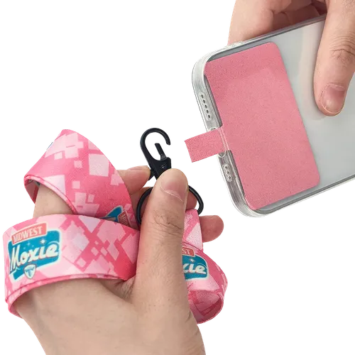 Lanyard & Blank Insert Phone Wallet - Custom Patch