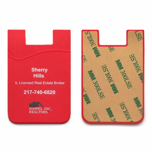 Silicone Phone Wallet Card Holder - Custom Patch