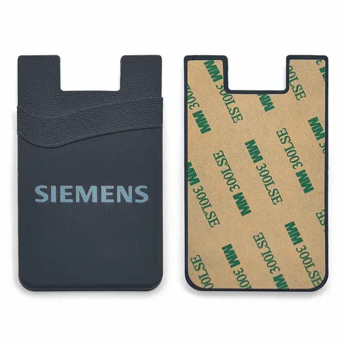 Silicone Phone Wallet Dual Card Holder - Custom Patch