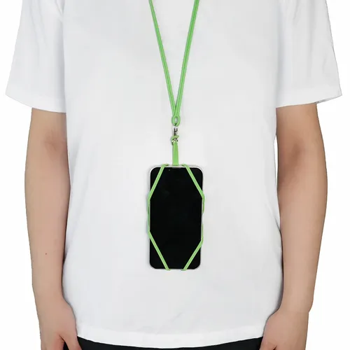 Lanyard Silicone Phone Wallet Holder - Custom Patch