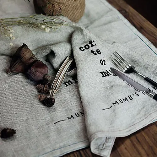 Linen Towels - Custom Patch