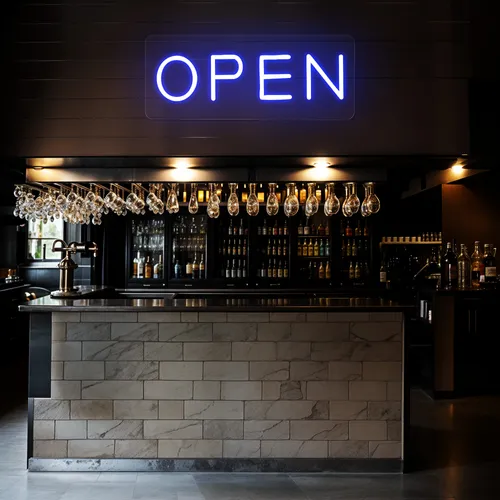 Mini Open Neon Sign - Custom Patch