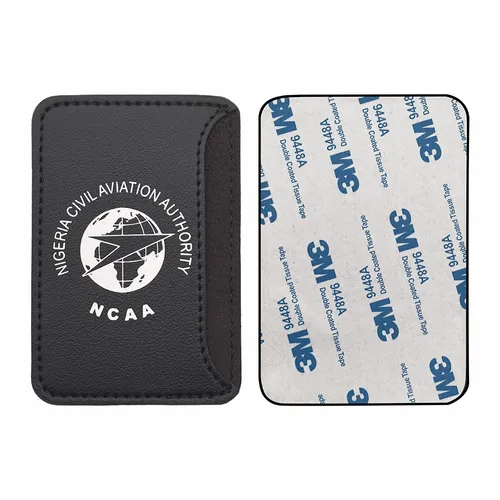 Leather Phone Wallet with Side Slit - Custom Patch