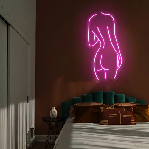 Body Outline Neon Sign - Custom Patch