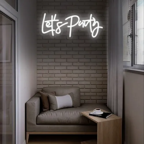 Mini Lets Party Neon sign - Custom Patch