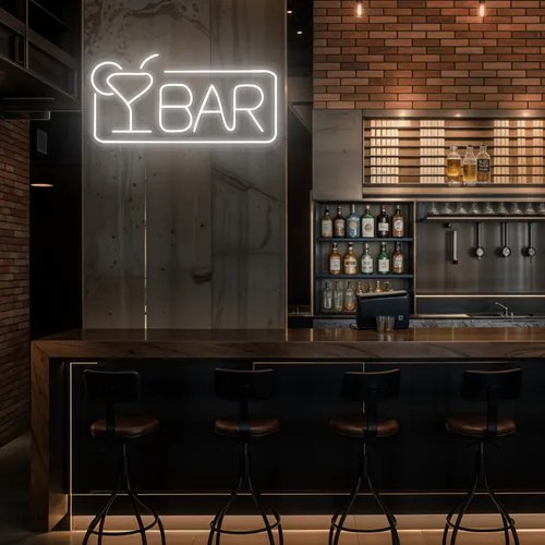 Bar Neon Sign - Custom Patch