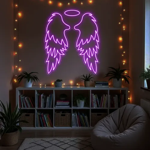 Custom Angel Wings Neon Signs - Custom Patch