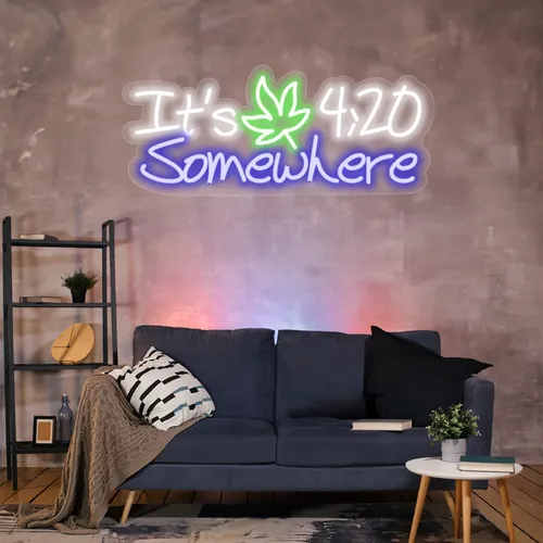 Custom 420 Neon Sign - Custom Patch