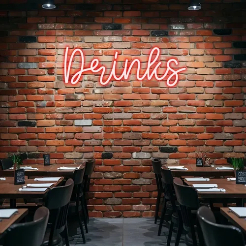 Custom Drink Neon Sign - Custom Patch
