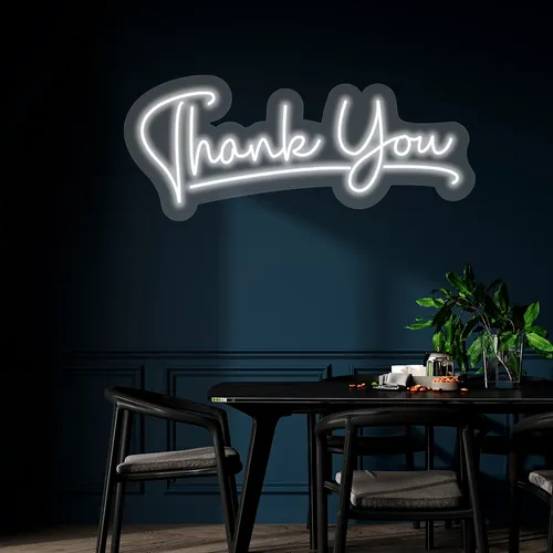 Custom Neon Thank You Sign - Custom Patch