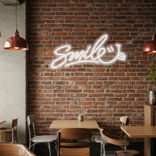 Custom Smile Neon Signs - Custom Patch