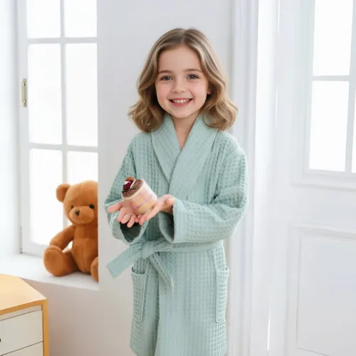 Custom Kids Waffle Robes - Custom Patch