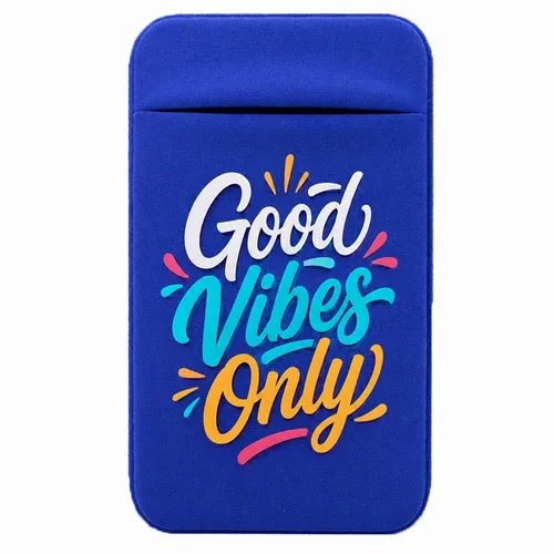 Lycra Phone Card Wallet - Custom Patch