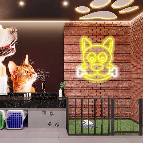 Custom Dog Neon Signs - Custom Patch