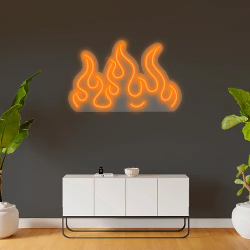 Custom Fire Neon Signs - Custom Patch