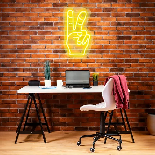 Custom Neon Peace Signs - Custom Patch