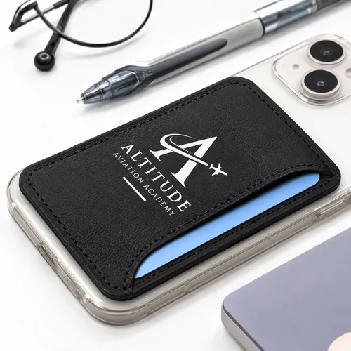 Leather Phone Wallet with Side Slit - Custom Patch