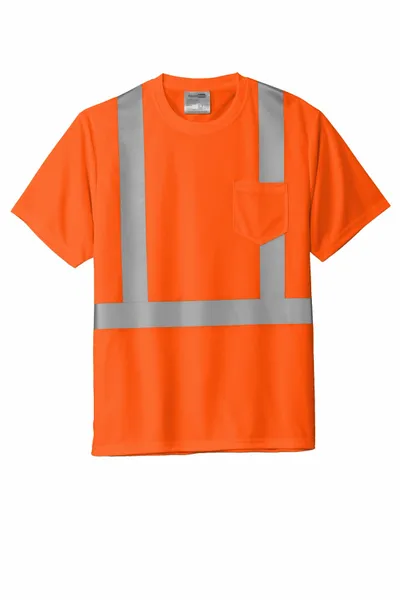 CornerStone ANSI 107 Class 2 Mesh Tee. CS200 - Custom Patch