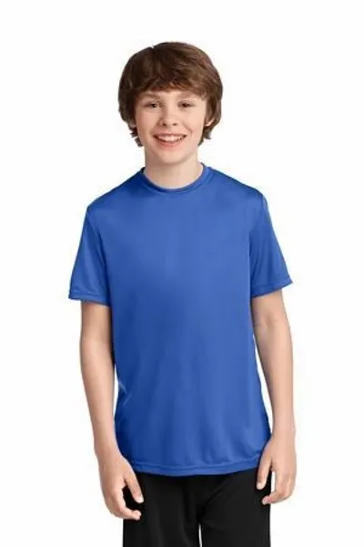 Port & Company Youth Performance Tee. PC380Y - Custom Patch