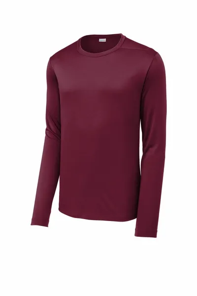 Sport-Tek Posi-UV Pro Long Sleeve Tee. ST420LS - Custom Patch