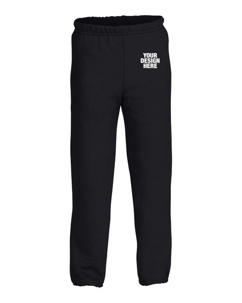 Gildan Youth Heavy Blend 8 oz., 50/50 Sweatpants - Custom Patch