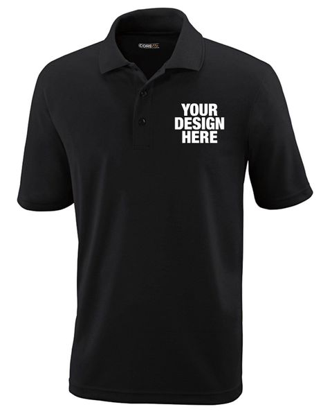 CORE365 Men's Origin Performance Piqu Polo - Custom Patch