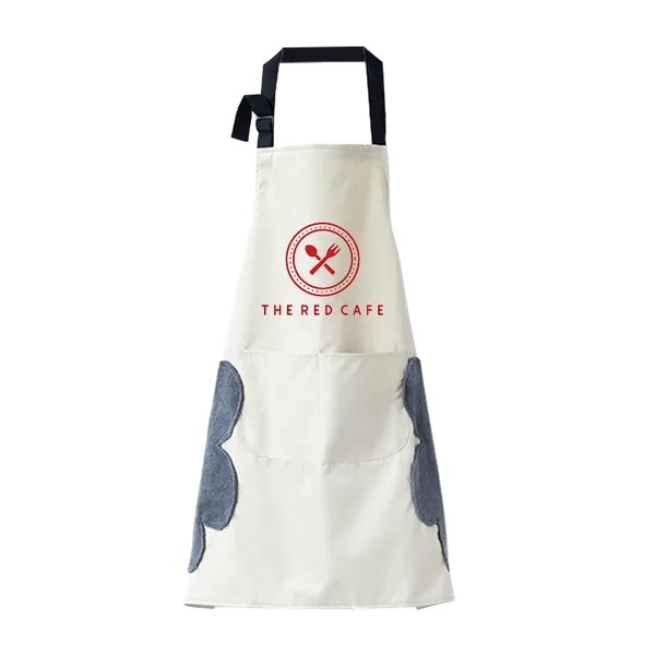 Pure Color Hand Wiping Apron - Custom Patch