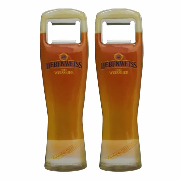 High Glass Shape Bottle Opener - Custom Patch