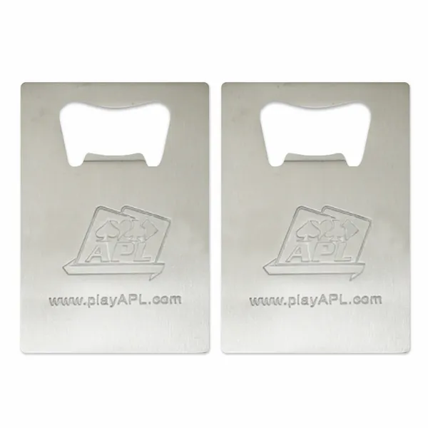 Standard Card Shape Bottle Opener - Custom Patch