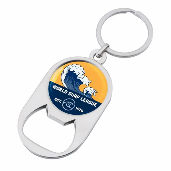 Multiuse Alloy Bottle Opener Keychain - Custom Patch