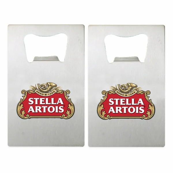 Silver Card Bottle Opener - Custom Patch