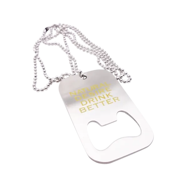 Dog Tag Bottle Opener - Custom Patch