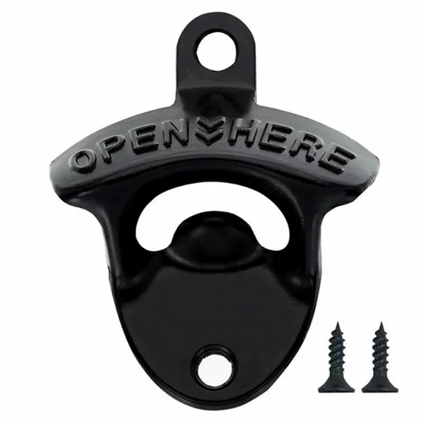 Black Bottle Opener - Custom Patch
