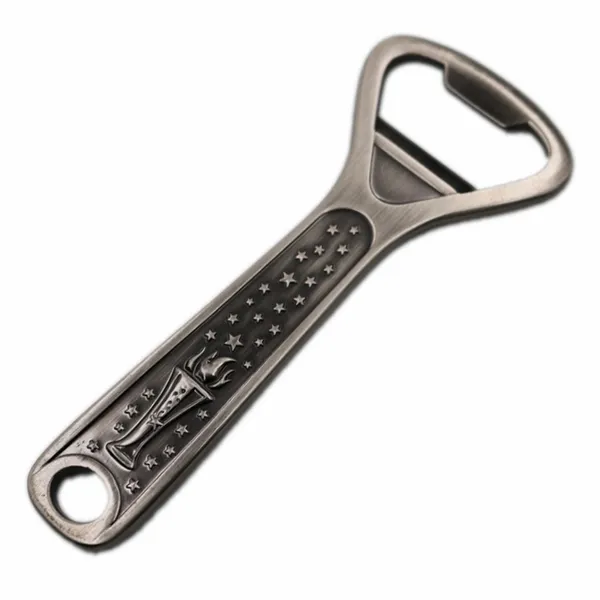 Antique Silver Bottle Opener - Custom Patch