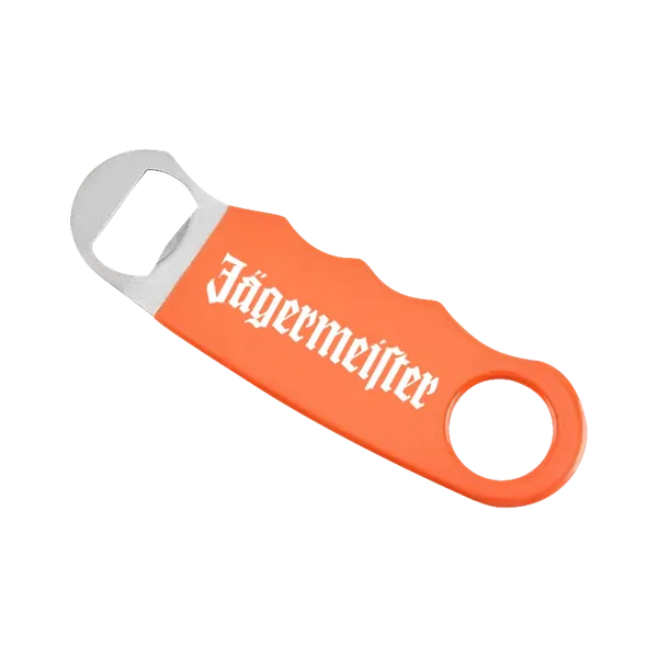 Orange Hand Grip Flat Bottle Opener - Custom Patch
