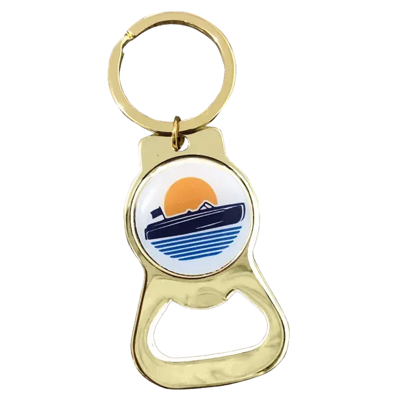 Gold Alloy Bottle Opener - Custom Patch