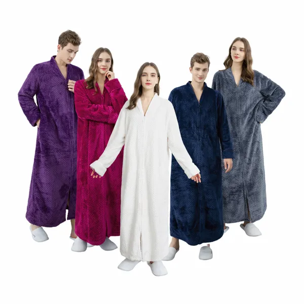 Custom Zip-Up Bathrobes - Custom Patch