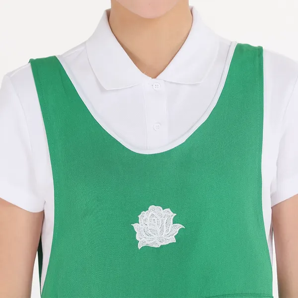 Buttons Stylish Polyester Apron - Custom Patch