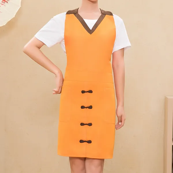 Modern Bungalow Polyester Apron - Custom Patch