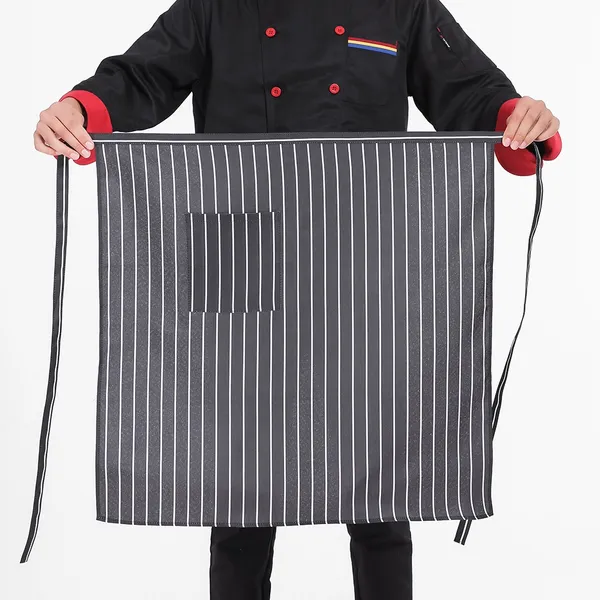 Chef mid-waist Polyester Apron - Custom Patch