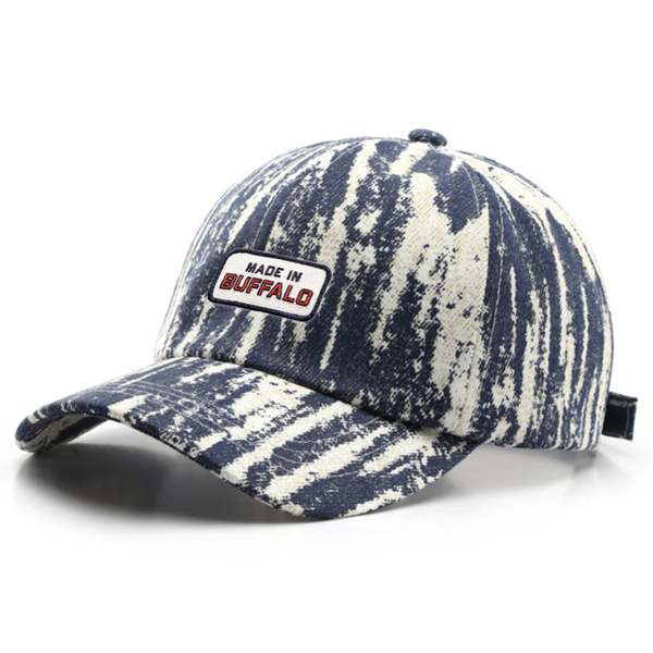 Marble Style Cotton Cap - Custom Patch