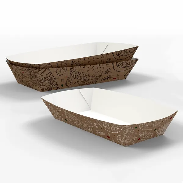 Paper Food Tray - Custom Patch