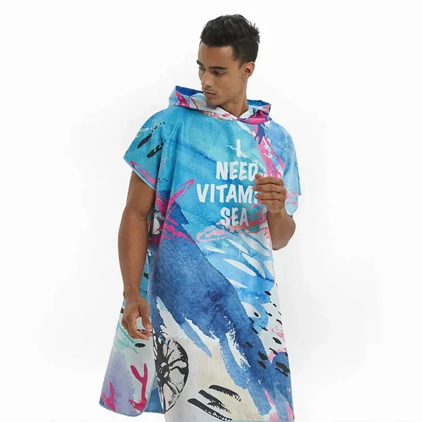 Custom Hooded Beach Towels - Custom Patch