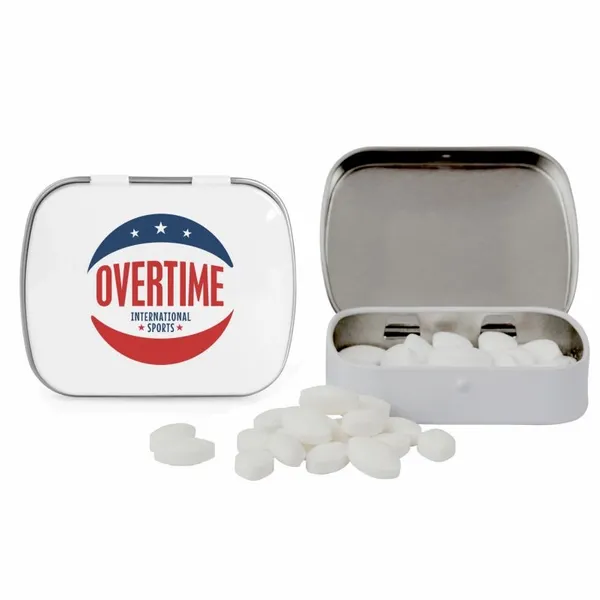 Domed Tin with Football Shaped Mints - Custom Patch