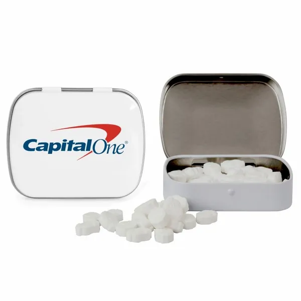 Domed Tin with Dollar Sign Shaped Mints - Custom Patch