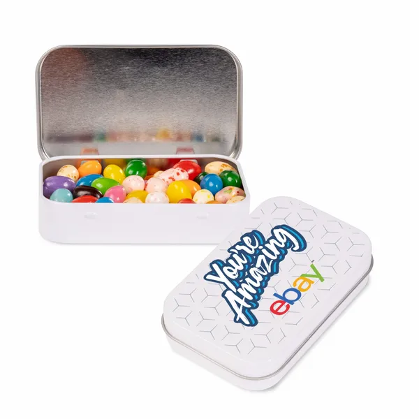 Rectangular Tin - Gourmet Jelly Beans® - Custom Patch